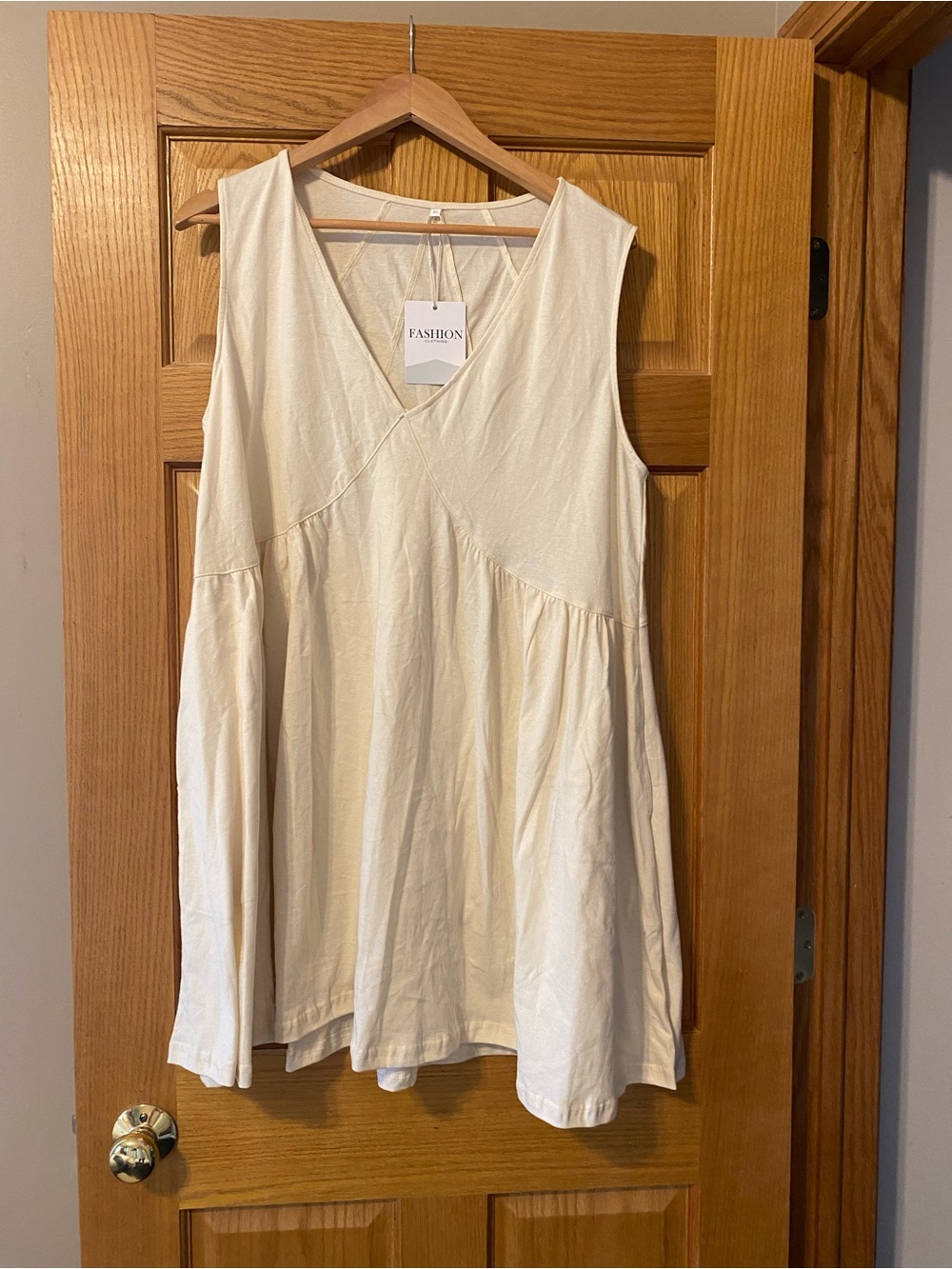 Darling a-line cream brand new dress, XL. A
